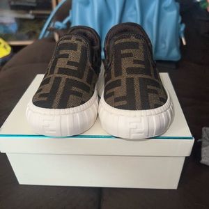 Kid's FF Canvas Low-Top Sneakers, Toddlers